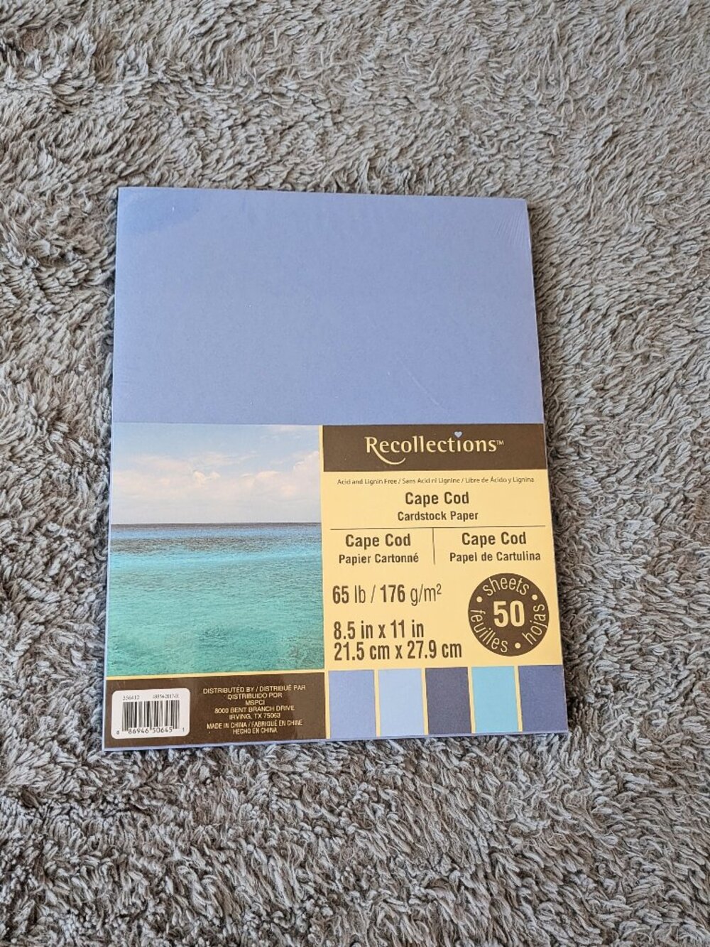 NEW Recollections Cape Cod Cardstock Paper 8.5x11 - 50 Sheets